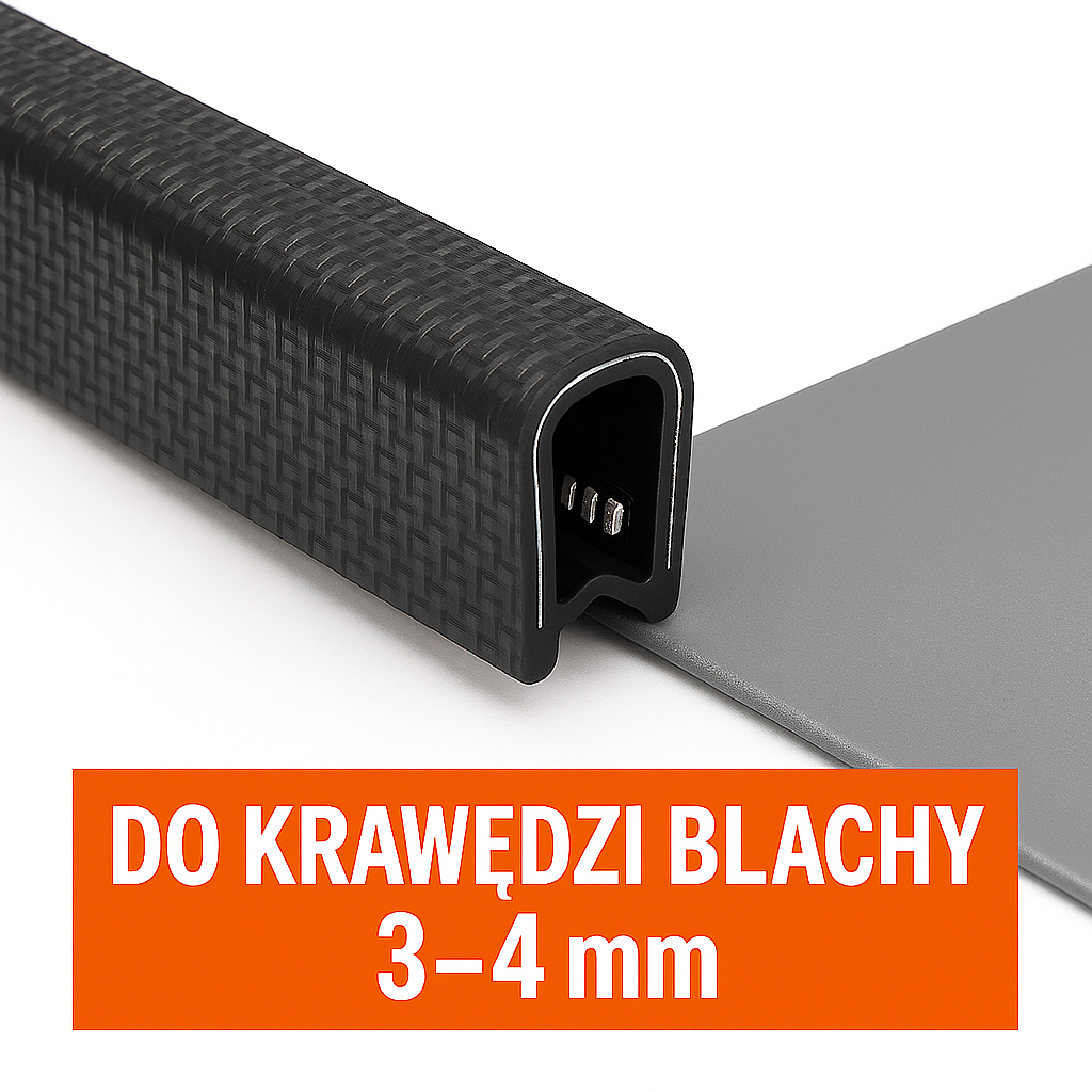 Upínací těsnění hran T4 pro hrany 3-4 mm