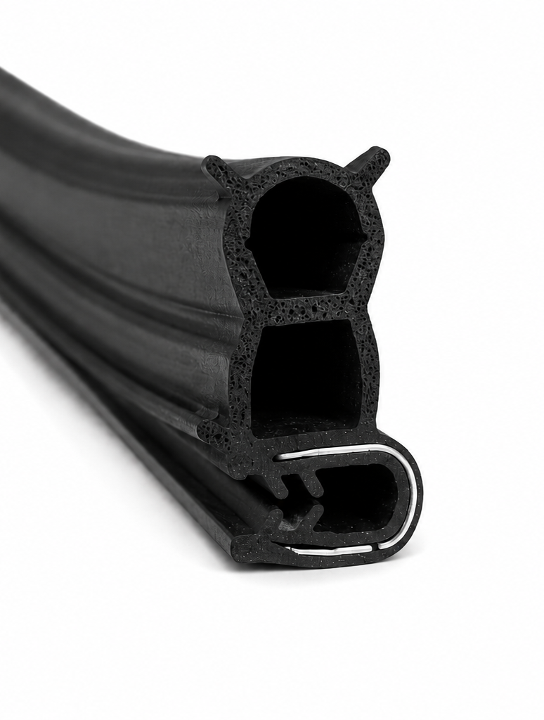 Těsnění dveří dodávky, vanu EPDM vyztužené – dvojitá komora, profil 31x16 mm