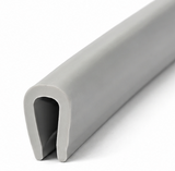 Hranové těsnění typ U PVC šedé – ochrana hrany 1,5–2 mm, profil 5x10 mm